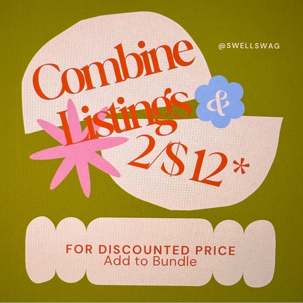 2/$12 * Add 2 or More Listings to a Bundle
